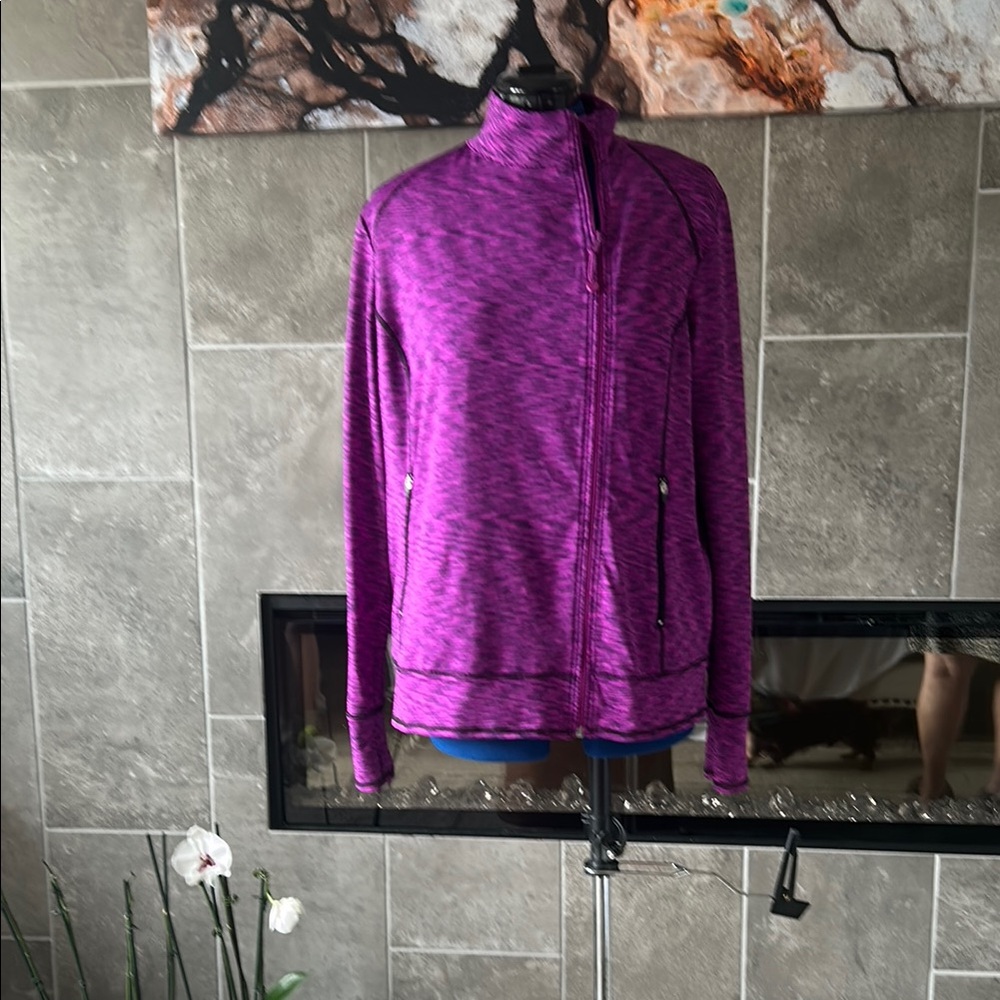 Livi Active Purple Full-Zip Hoodie